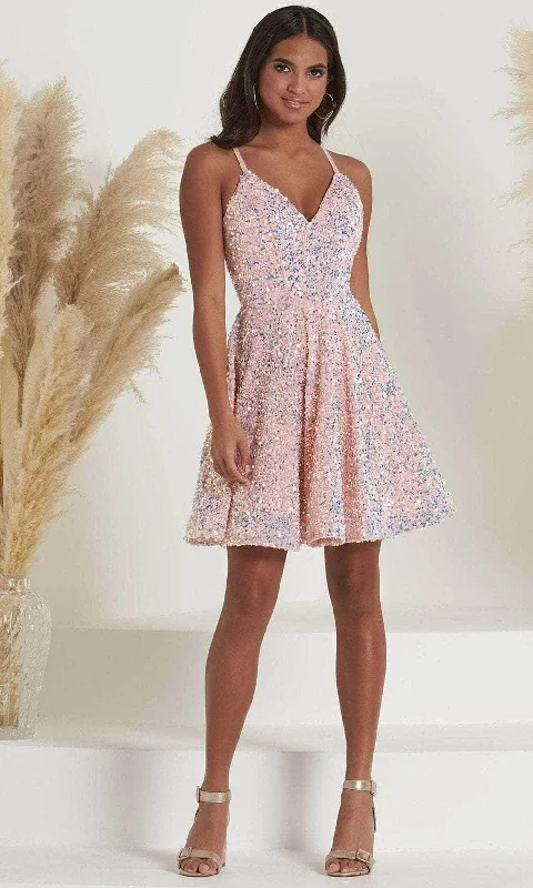 Grand Opening Sale Tiffany Homecoming 27350 - Sequin Aline Cocktail Dress