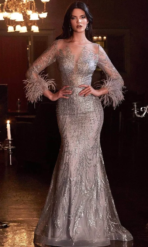 Fantastic Offers Cinderella Divine - Embellished Illusion Evening Gown CB090