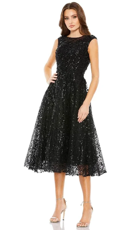 Anniversary Sale Mac Duggal 20398 - Cap Sleeve Sequined A-Line Dress