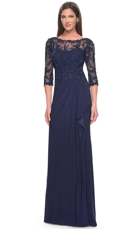 Referral Discount La Femme 30385 - Illusion Bateau Evening Dress