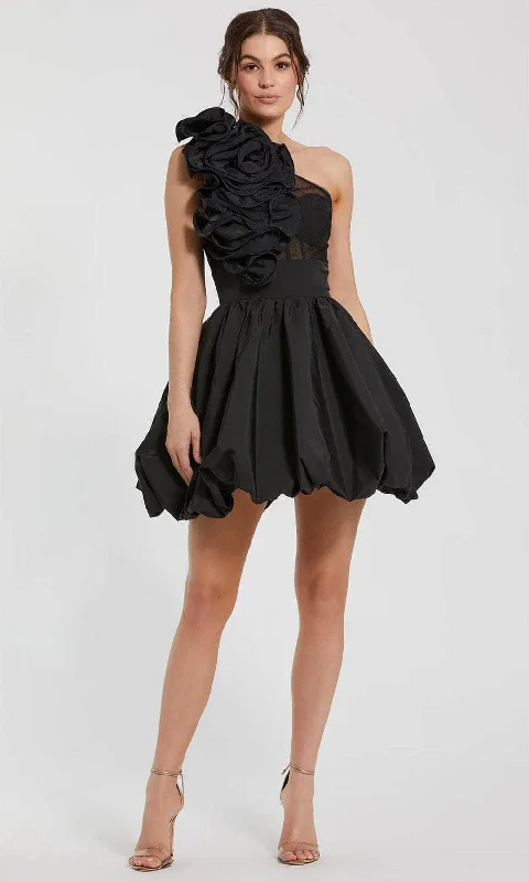 Special Price Ieena Duggal 49858 - One Shoulder Rosette Detailed Cocktail Dress