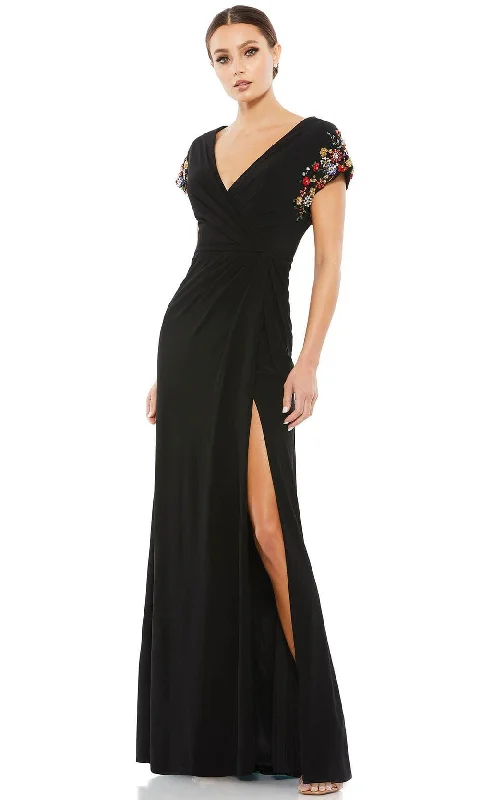 Deal Mania Mac Duggal 55709 - Floral Beaded Mother of the Bride Gown