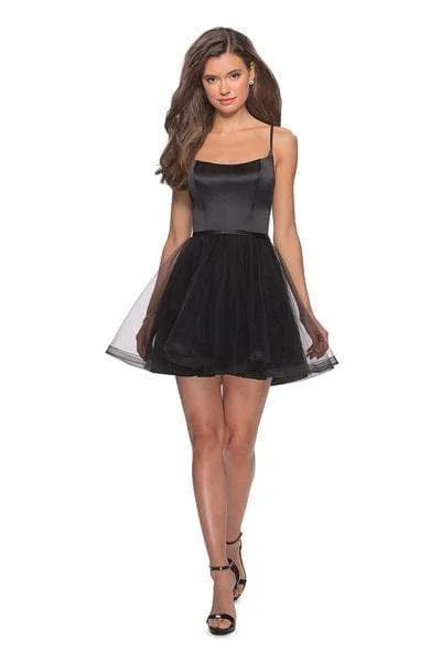 Customer Appreciation Sale La Femme - Scoop Neck Tulle A-line Dress 28156SC