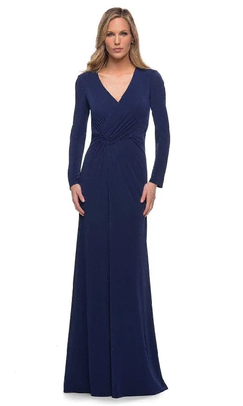 Quick Sale La Femme - 29535 V-Neck Mother of the Bride Sheath Dress