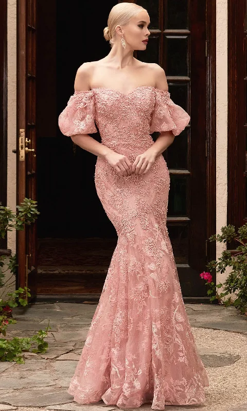 Year-End Sale Cinderella Divine CD959 - Fit And Flare Prom Gown