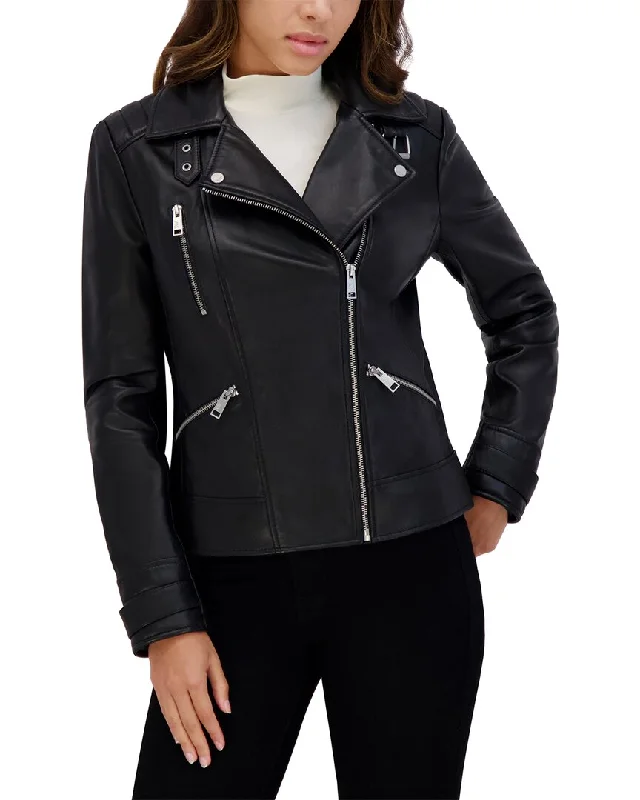 Year-End Sale Andrew Marc Salla Leather Coat