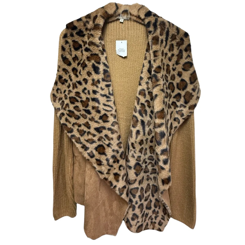 Huge Savings Animal Print Cardigan Sweater Kate & Sam, Size L