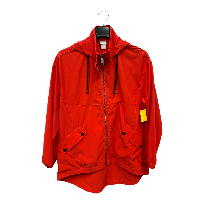 Huge Discounts Athletic Jacket By Chicos In Red, Size: S