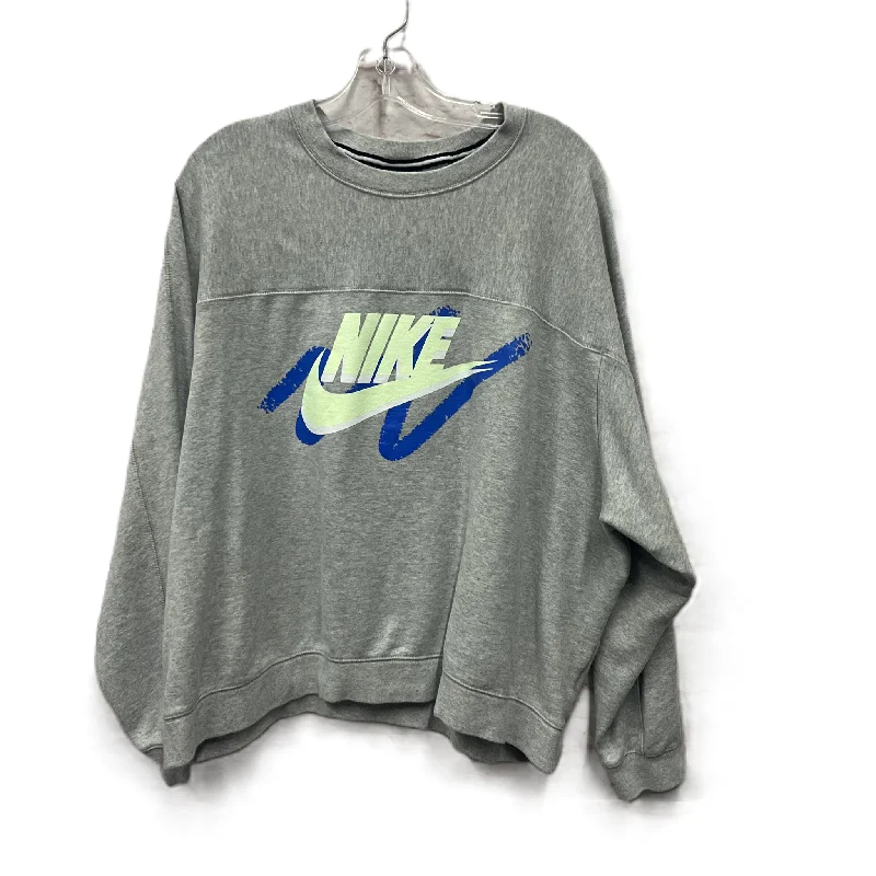 Unbeatable Prices Athletic Sweatshirt Crewneck By Nike Apparel In Grey, Size: Xl