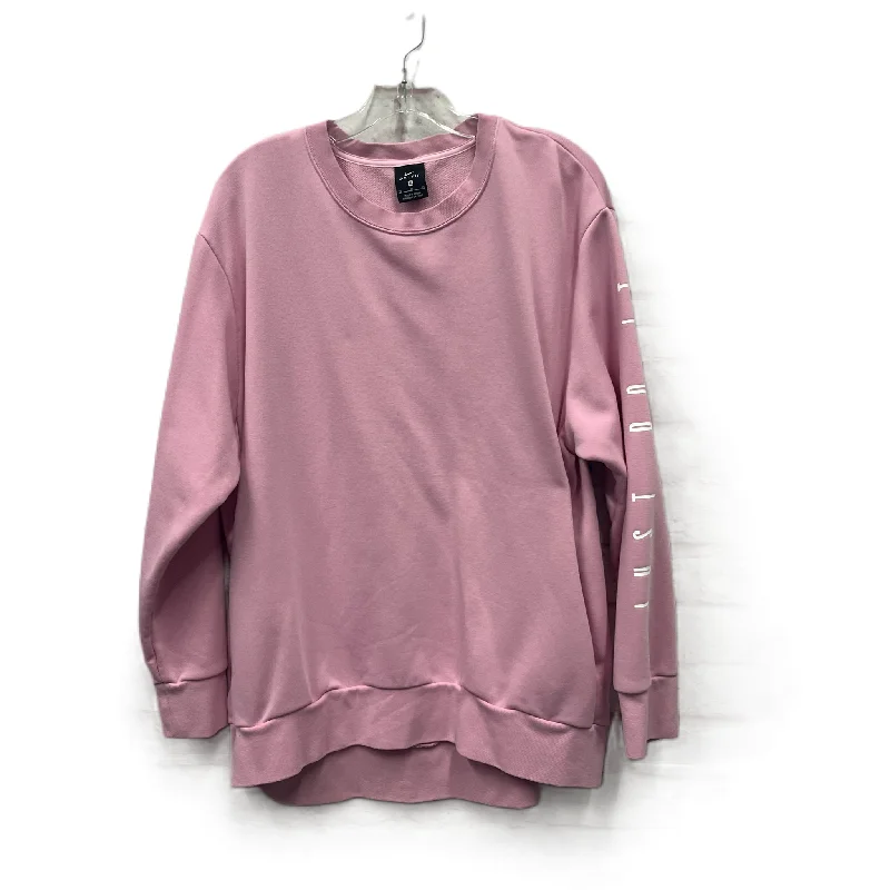 Savings Galore Athletic Sweatshirt Crewneck By Nike Apparel In Pink, Size: Xl