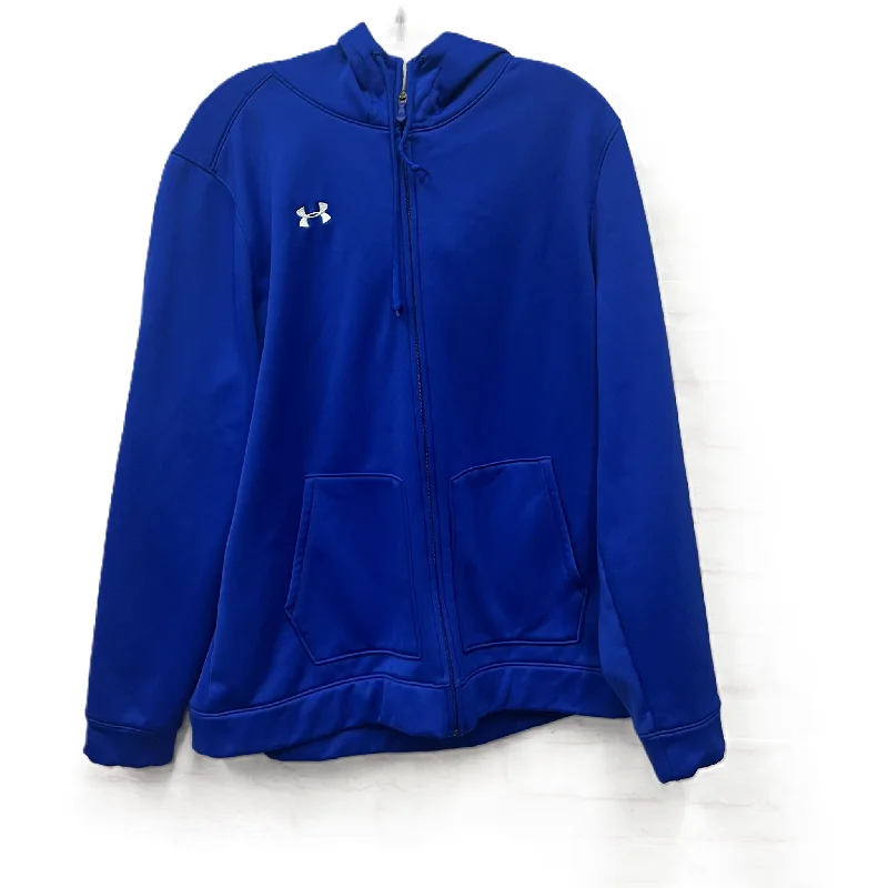 Stock Clearance Athletic Sweatshirt Hoodie By Under Armour In Blue, Size: 2x