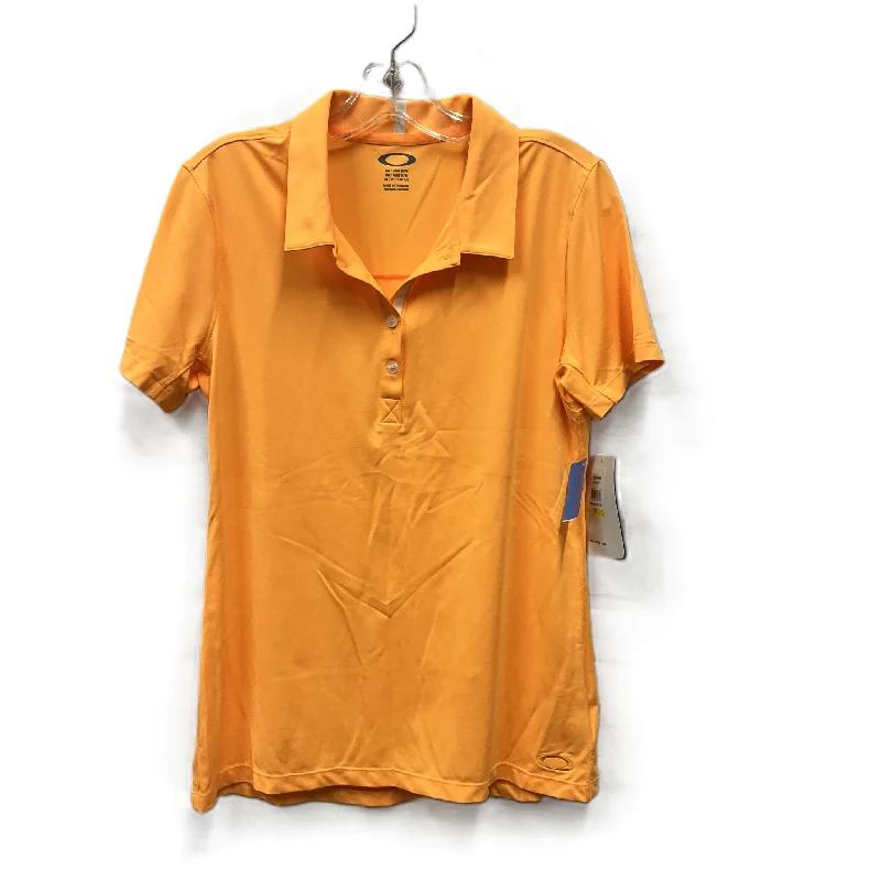 Deep Discounts Athletic Top Short Sleeve By Oakley In Orange, Size: M