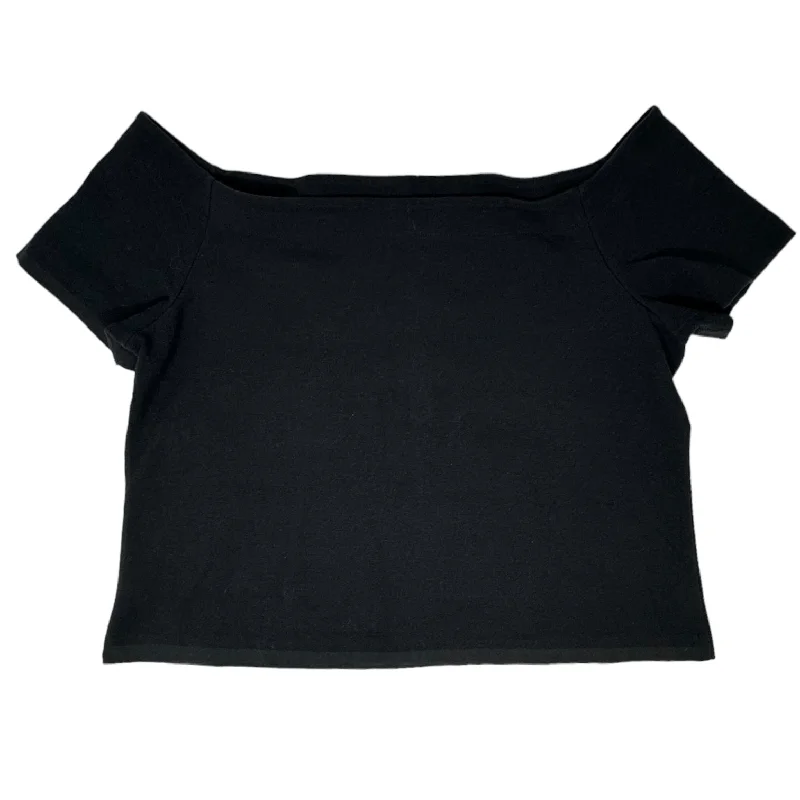 Massive Deals Black Top Short Sleeve Ann Taylor, Size Xl