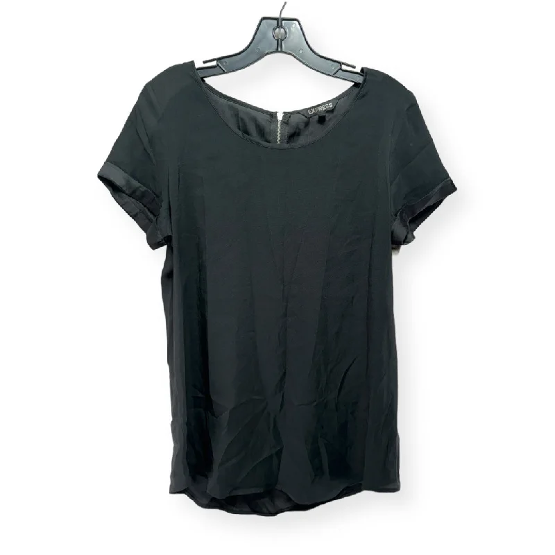 Savings Galore Black Top Short Sleeve Express, Size M