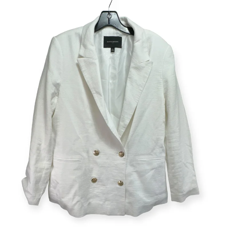 Super Deal Blazer By Banana Republic In White, Size: 12