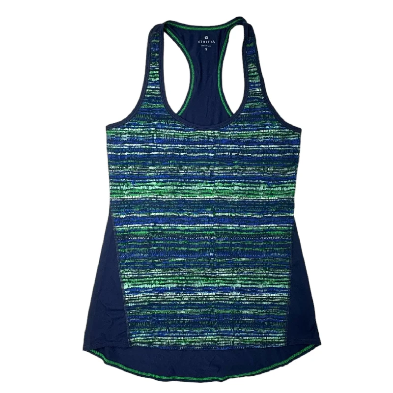 Instant Discount Blue & Green Athletic Tank Top Athleta, Size S