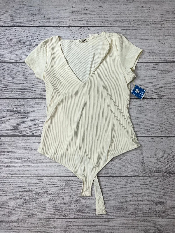 Markdowns Bodysuit By Free People In Cream, Size: Xl