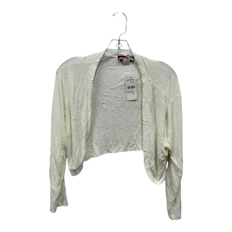 Discount Days Cardigan By Say What In Cream, Size: 3x