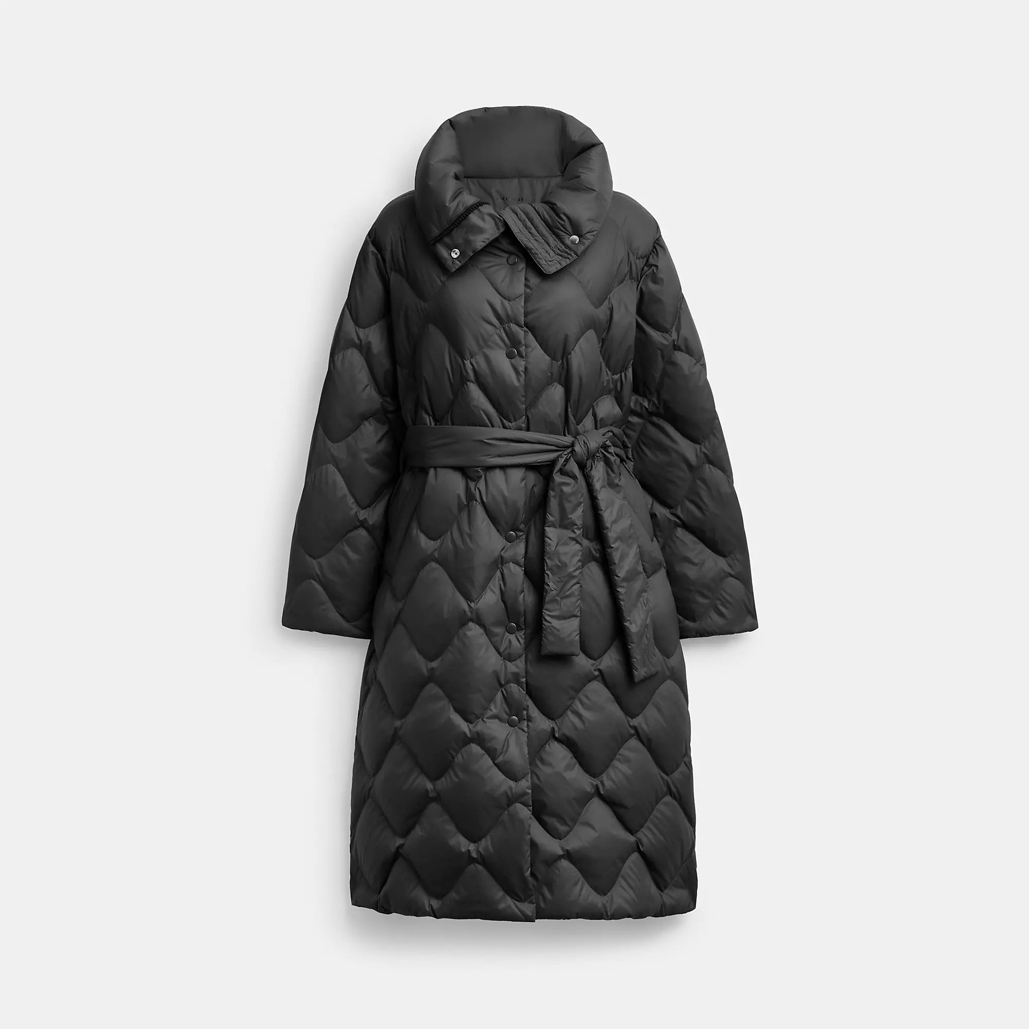 Quick Sale Coach Outlet Quilted Long Puffer In Recycled Nylon