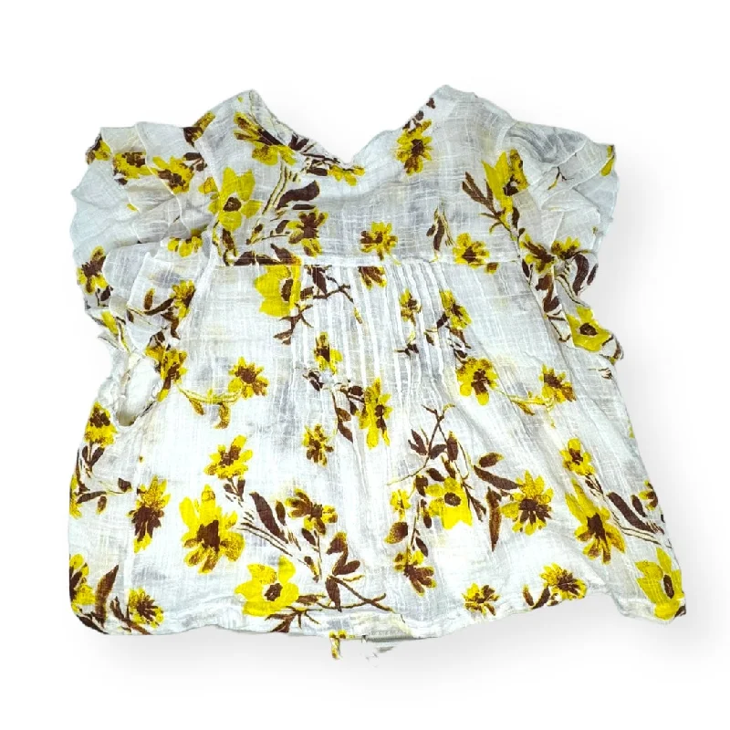 Super Sale Naya Printed Top By Free People In Ivory Combo, Size M