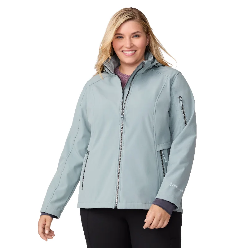 Steals and Deals Free Country Women's Plus Size Aeris II Super Softshell Jacket