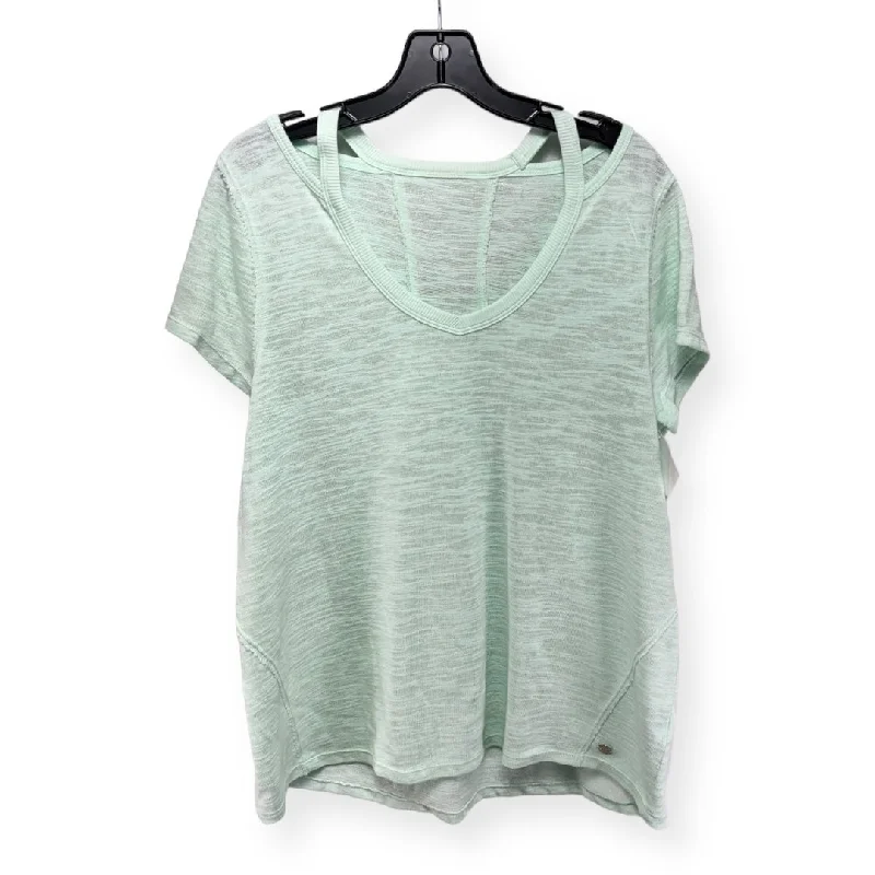 New Markdowns Green Top Short Sleeve Calvin Klein, Size Xl