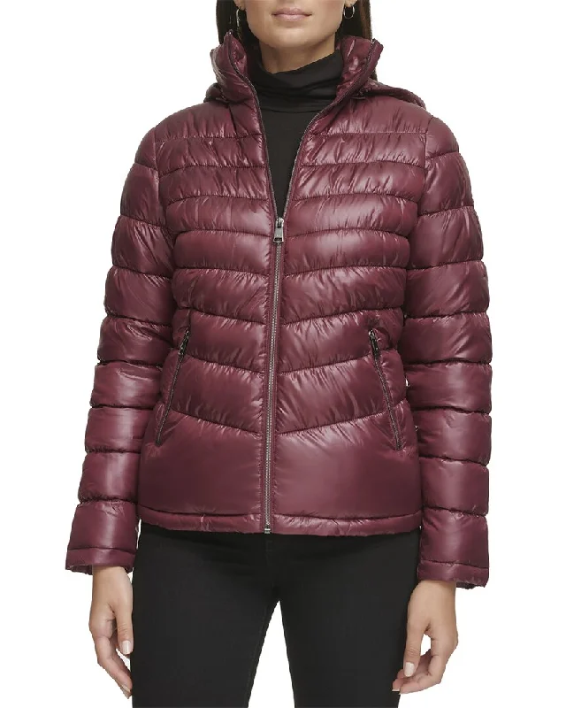 Mega Deal Kenneth Cole Short Zip Puffer Coat