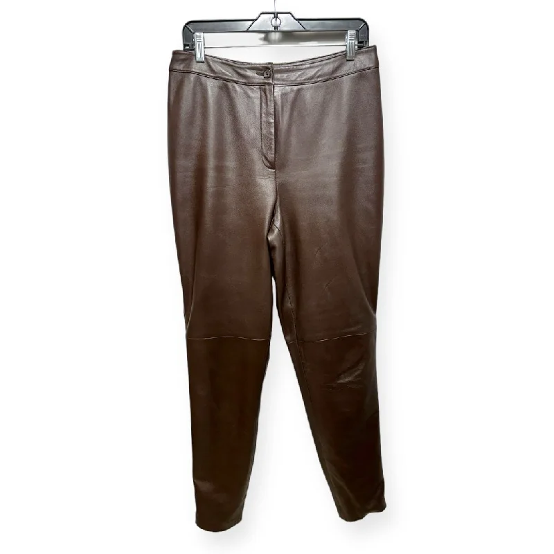 Deep Discounts Leather Pants Other By Talbots In Brown, Size: 10