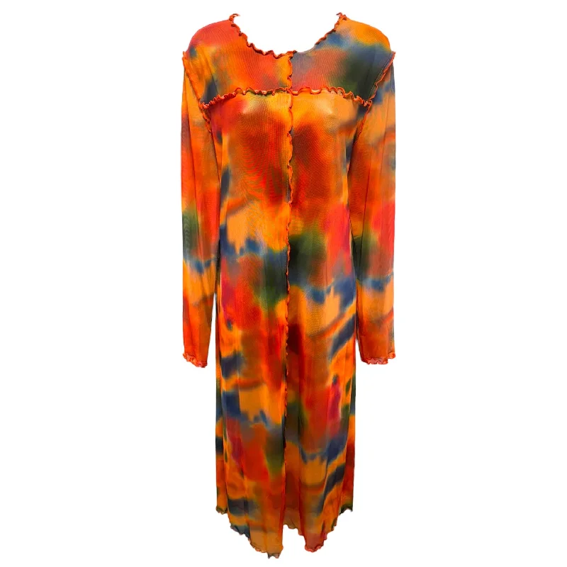Quick Sale Mesh Multi-colored Swimwear Cover-up Dazy, Size M