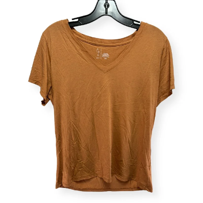 Reduced Prices Orange Top Short Sleeve Joie, Size L