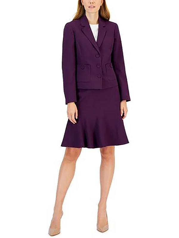 Savings Galore Petites Womens Notch Collar Business Two-Button Blazer