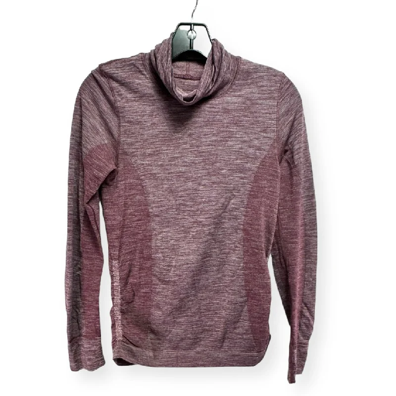Limited Stock Red Athletic Top Long Sleeve Crewneck Lululemon, Size M