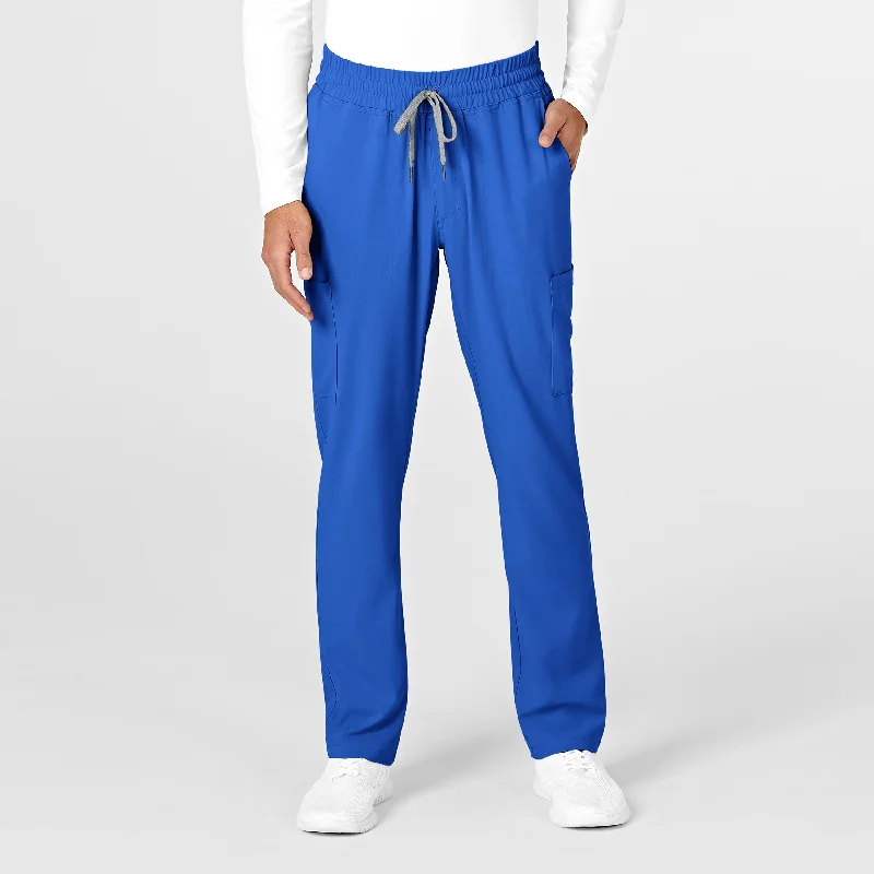 Incredible Offers RENEW Mens Straight Slim Scrub Pant - Royal