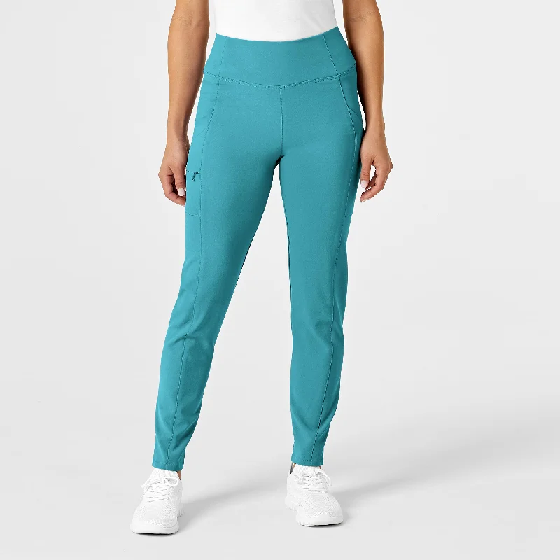 Limited Availability RENEW Women's High Waist Power Pant - Teal Blue
