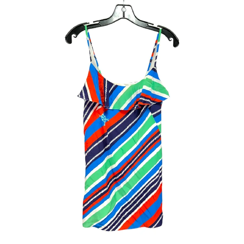 Mega Sale Laya Compass Silk Mini Dress Designer By Lilly Pulitzer In Overboard Stripe, Size: S
