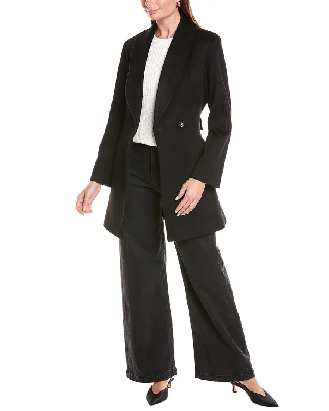 Exclusive Savings sofiacashmere Shawl Collar Camel Hair Coat