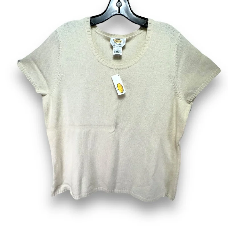 Can't Be Beat Sweater By Talbots In Cream, Size: 1x