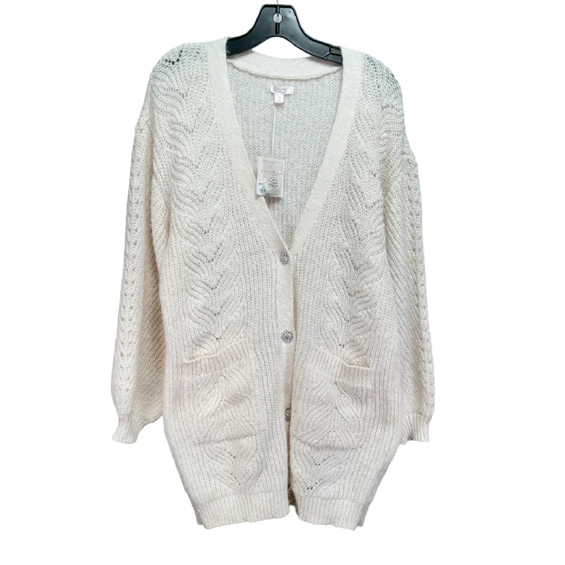 Online Exclusive Sweater Cardigan By Lauren Conrad In White, Size: M