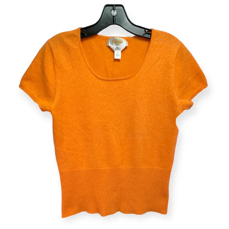 Weekend Deal Sweater Cardigan By Talbots In Orange, Size: S