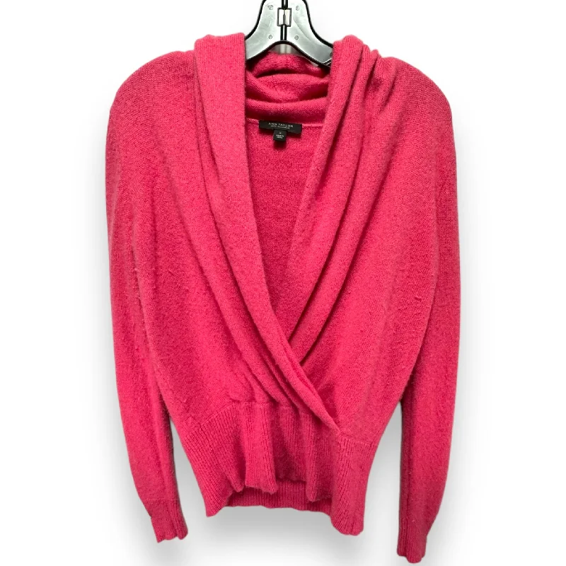 Clearance Items Sweater Cashmere By Ann Taylor In Pink, Size: M