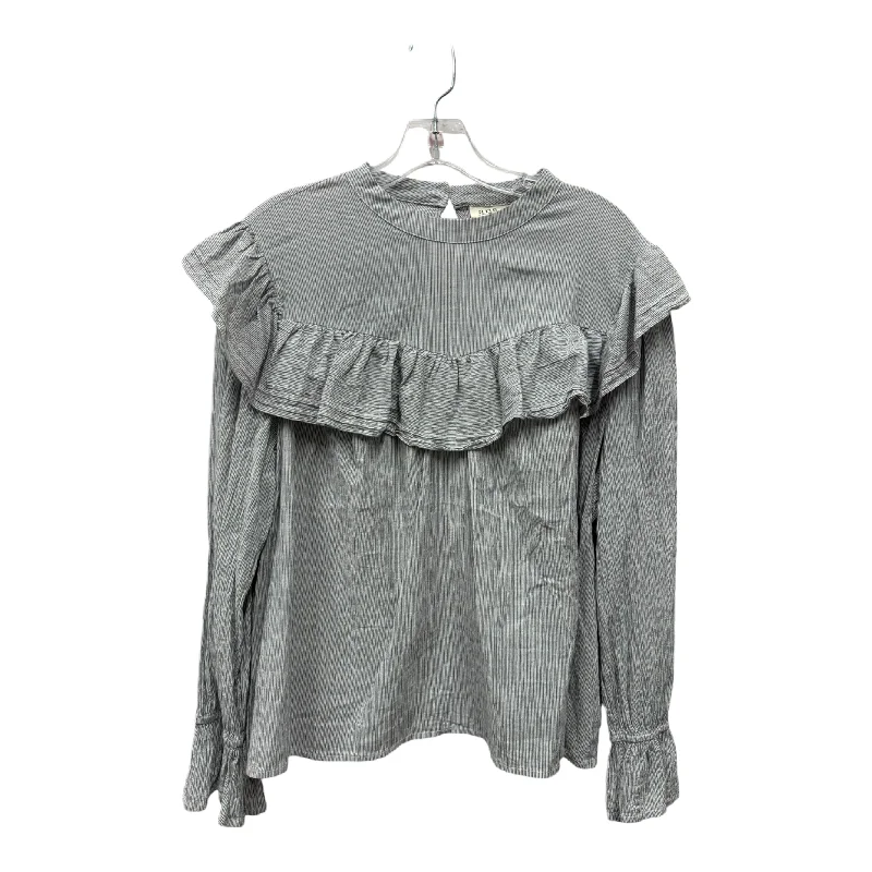 Savings Bonanza Top Long Sleeve By Ana In Grey, Size: 1x