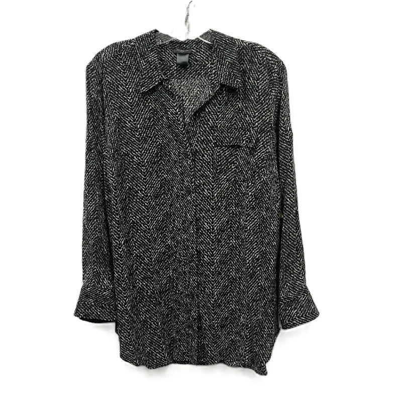 Sale Event Top Long Sleeve By Ann Taylor In Black, Size: M