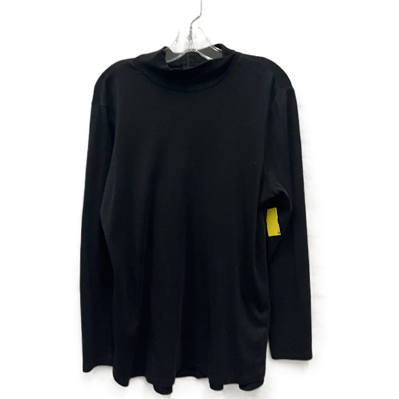 Best Seller Top Long Sleeve By Chicos In Black, Size: L