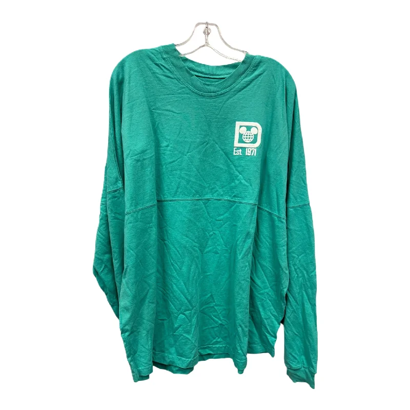 The Best Prices Top Long Sleeve By Disney Store In Green, Size: 1x