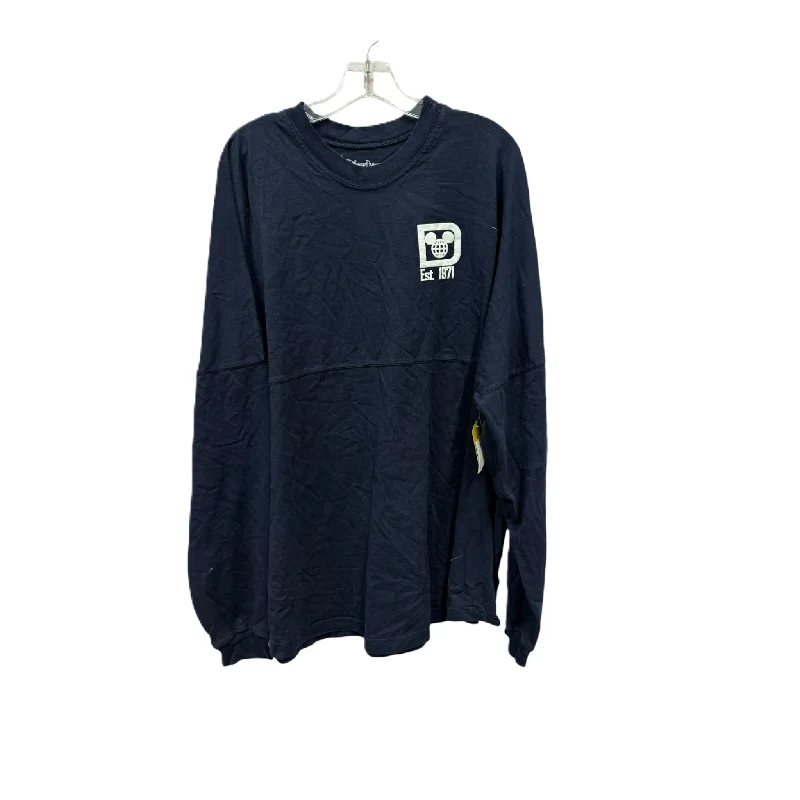 Limited Time Offer Top Long Sleeve By Disney Store In Navy, Size: 1x