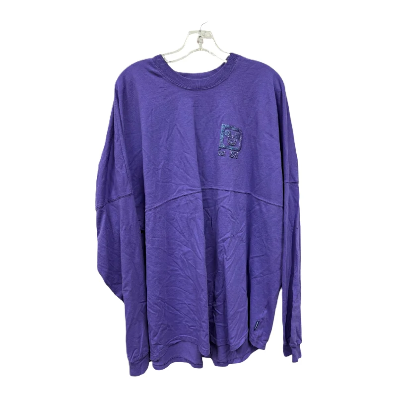 Unmissable Offer Top Long Sleeve By Disney Store In Purple, Size: 1x