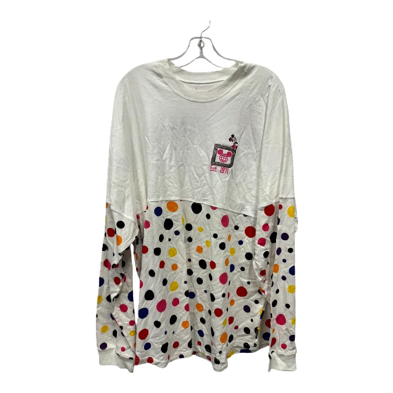 Unbeatable Prices Top Long Sleeve By Disney Store In White, Size: 1x