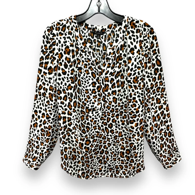 Best Bargains Leopard Print Popover By Talbots In Animal Print, Size: M