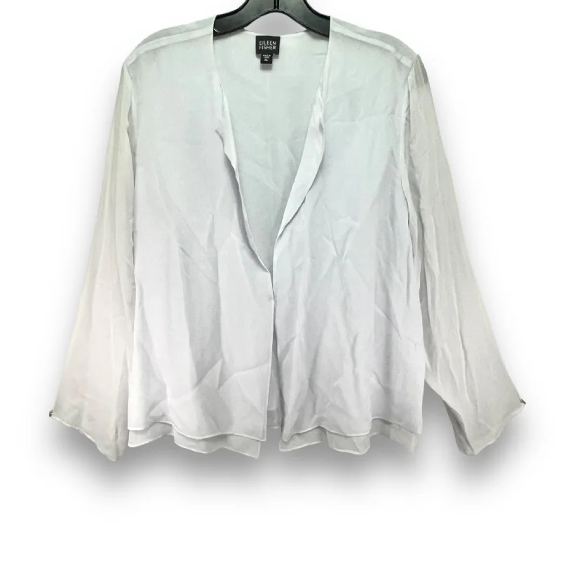 Bonus Savings Top Long Sleeve Designer By Eileen Fisher In Purple, Size: Xl