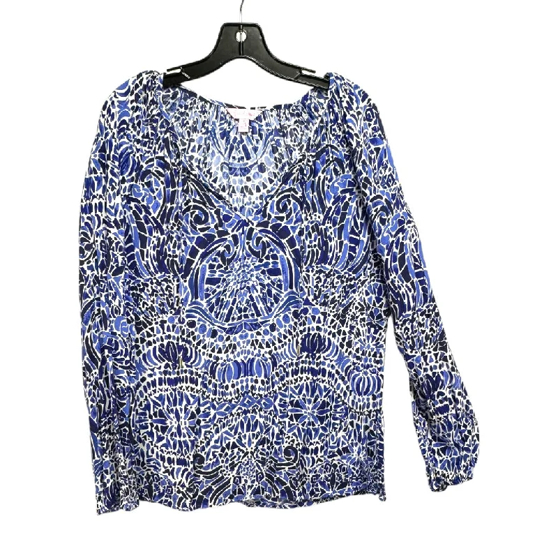 Today’s Deal Willa Top Designer By Lilly Pulitzer In Taverna Tile All Over , Size: L